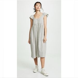 The Great. The Flutter Cami Dress‎ Black/White Stripe 0 (XS)